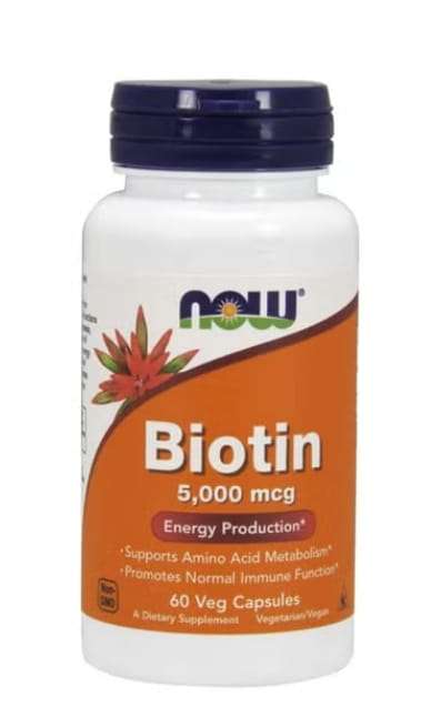 ناو بيوتين Biotin 5000 mcg Dietary Supplement