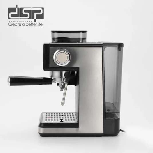 ماكينة اسبريسو بمطحنة شاشة ديجيتال لاختيار المشروب 1350 وات 20 بار DSP