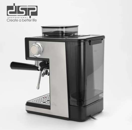 ماكينة اسبريسو بمطحنة شاشة ديجيتال لاختيار المشروب 1350 وات 20 بار DSP