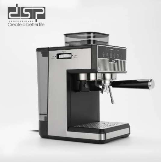 ماكينة اسبريسو بمطحنة شاشة ديجيتال لاختيار المشروب 1350 وات 20 بار DSP