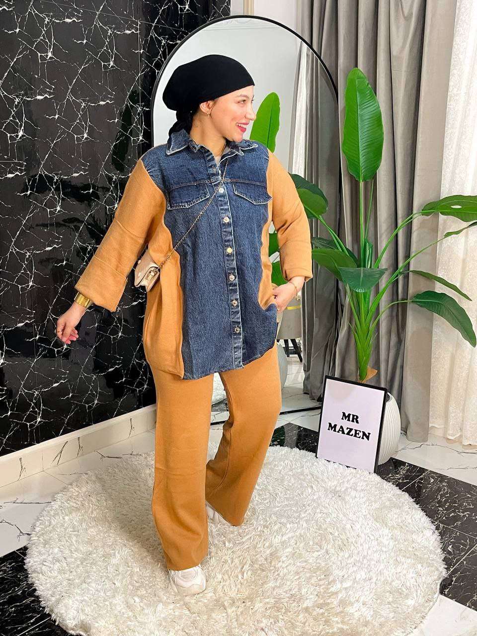 سوت نصفه جينز تحفه بجد وشيك جدا جدا