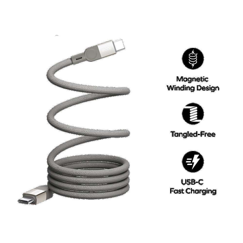 Momax mag link 100W USB-C to USB-C Magnetic cable