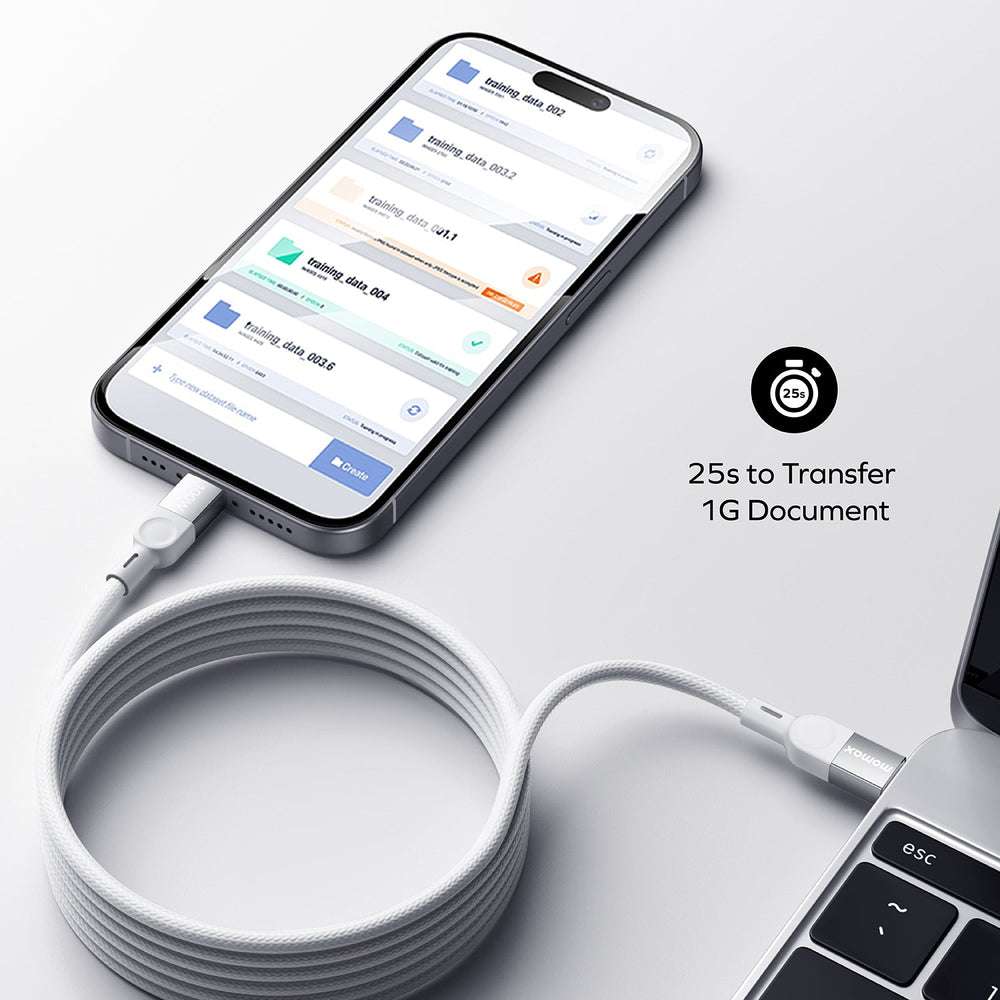 Momax mag link 100W USB-C to USB-C Magnetic cable