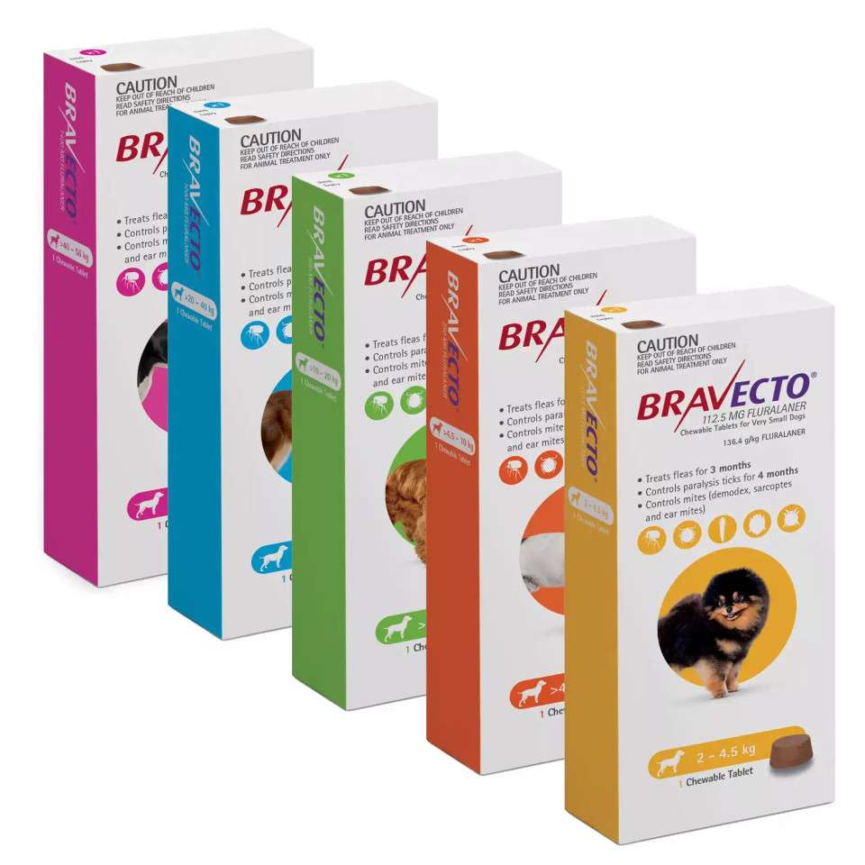 Bravecto 250 mg 4.5-10 kg 1 Tablet
