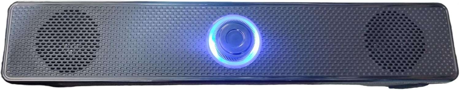سماعات كمبيوتر بمنفذ USB مناسب للكمبيوتر واللاب توب والشاشات، سلكي