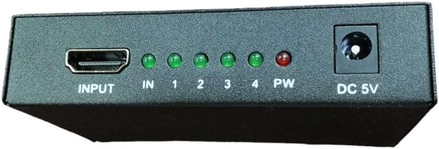 موزع HDMI يدعم 4 مخارج 1080 بيكسل يدعم التلفزيونات و الشاشات