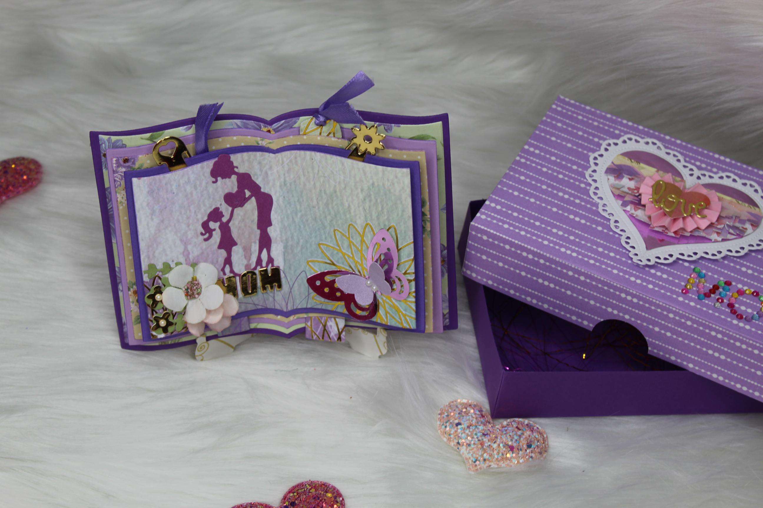 Handmade MOM Open Book  6 Layers
