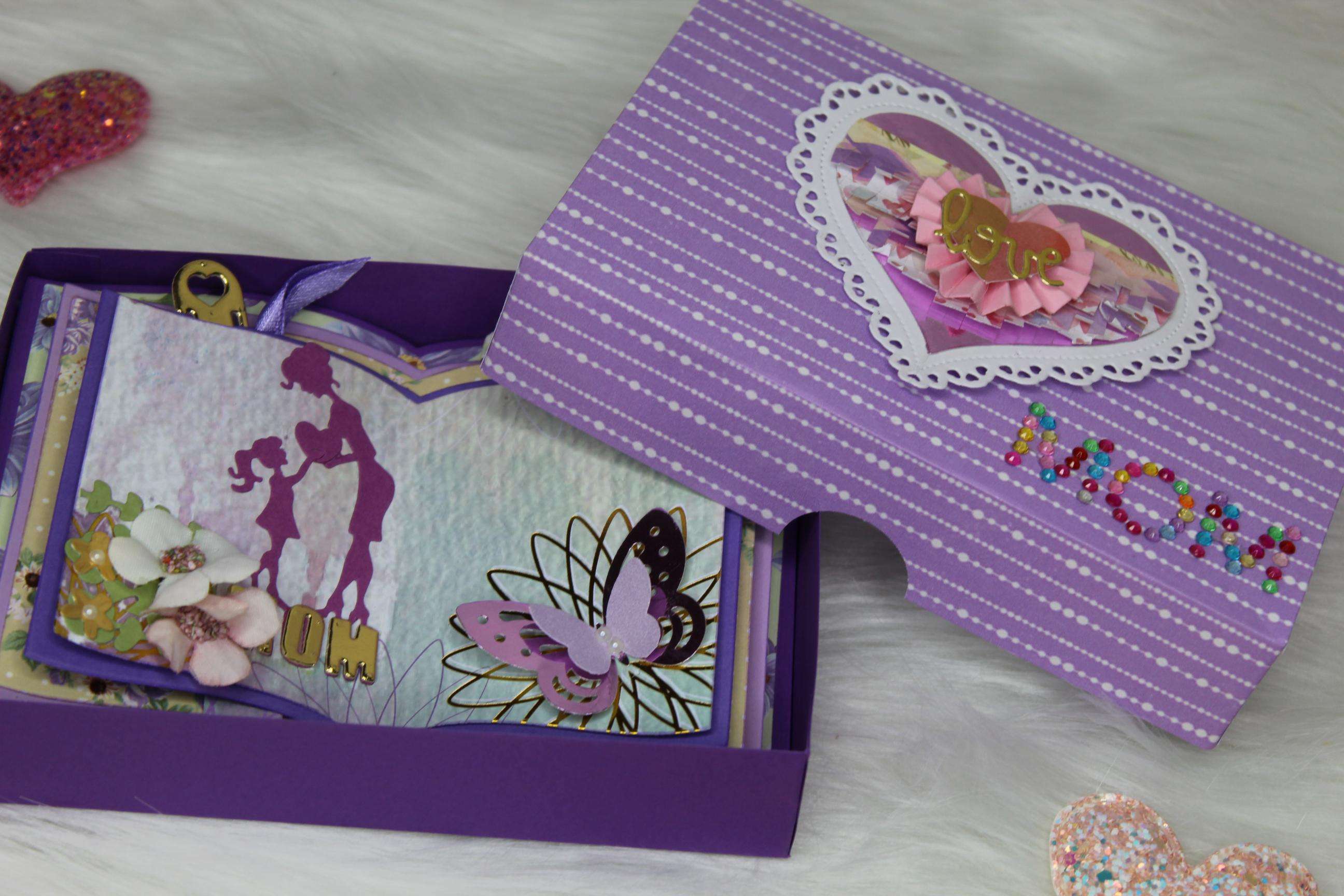 Handmade MOM Open Book  6 Layers