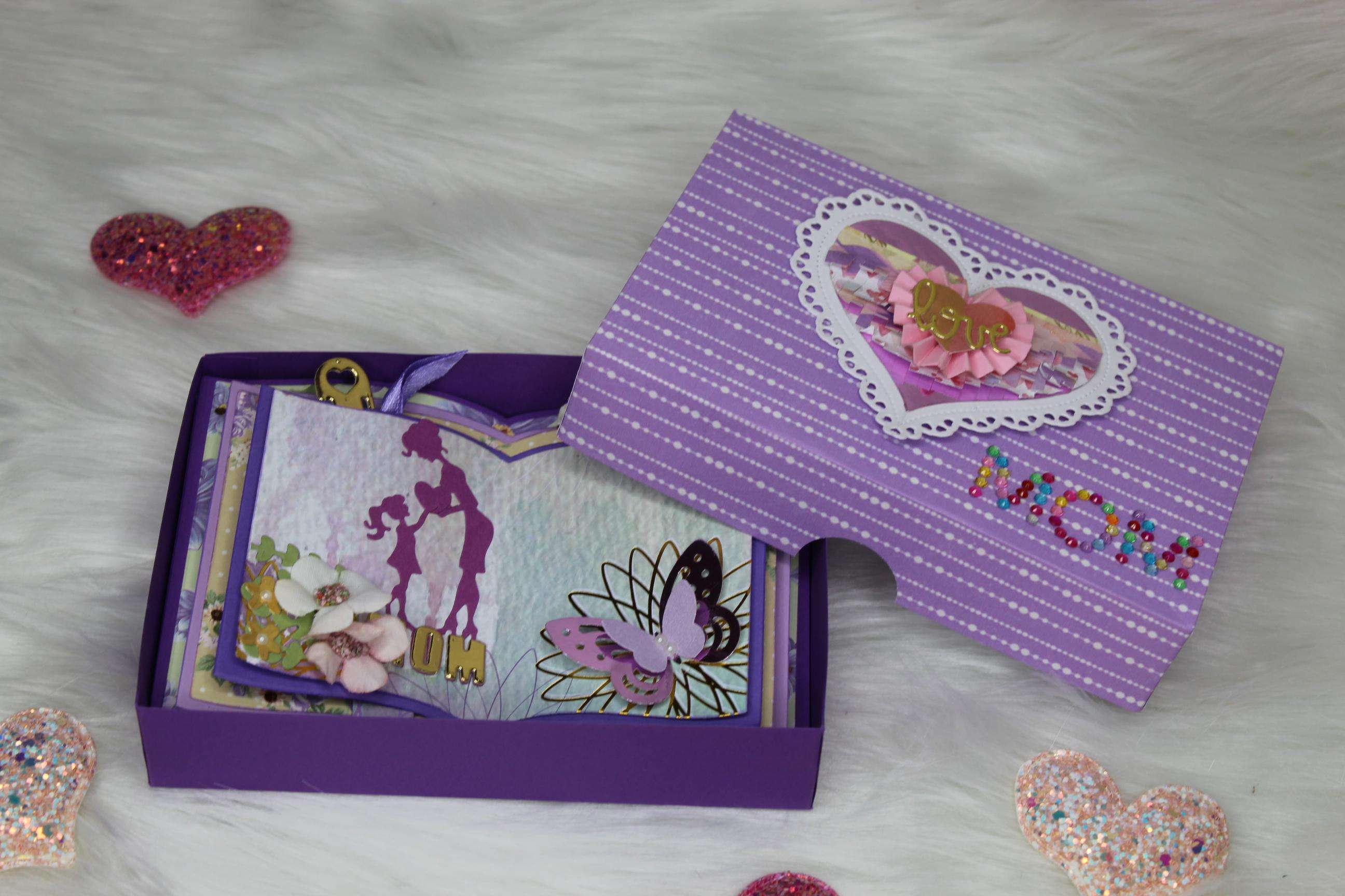 Handmade MOM Open Book  6 Layers