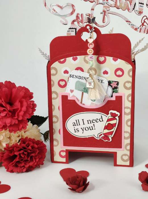 Handmade 3D Happy Valentine's Day Mailbox