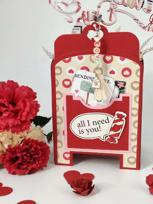 Handmade 3D Happy Valentine's Day Mailbox