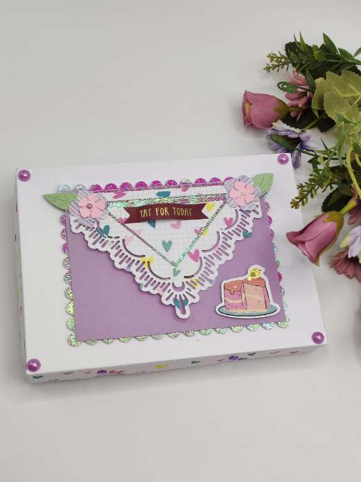 Handmade Happy Birthday Open Book  3 Layers