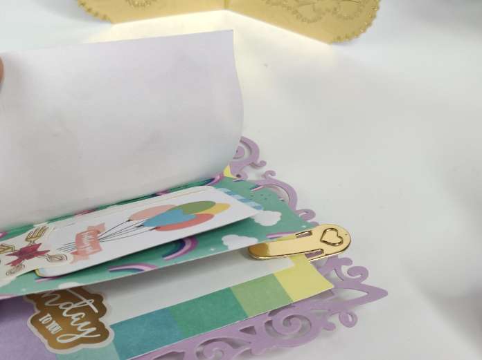Handmade Happy Birthday Open Book  3 Layers