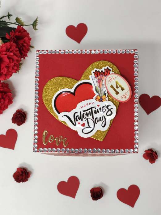 Handmade Valentine's Explosion Box