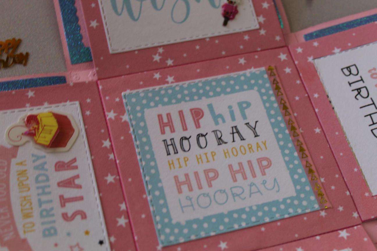 Handmade Birthday Explosion Box  2 Layers