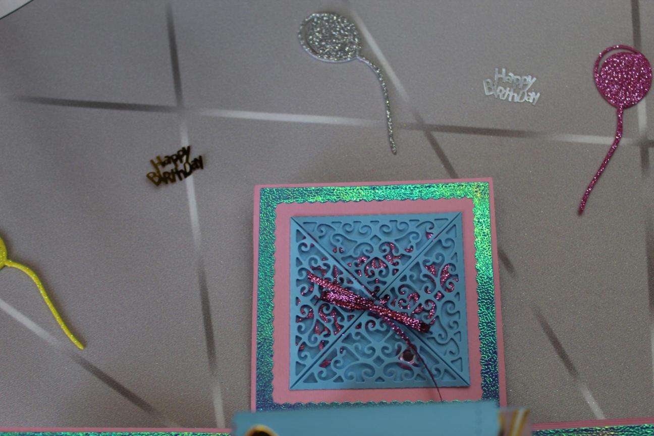 Handmade Birthday Explosion Box  2 Layers