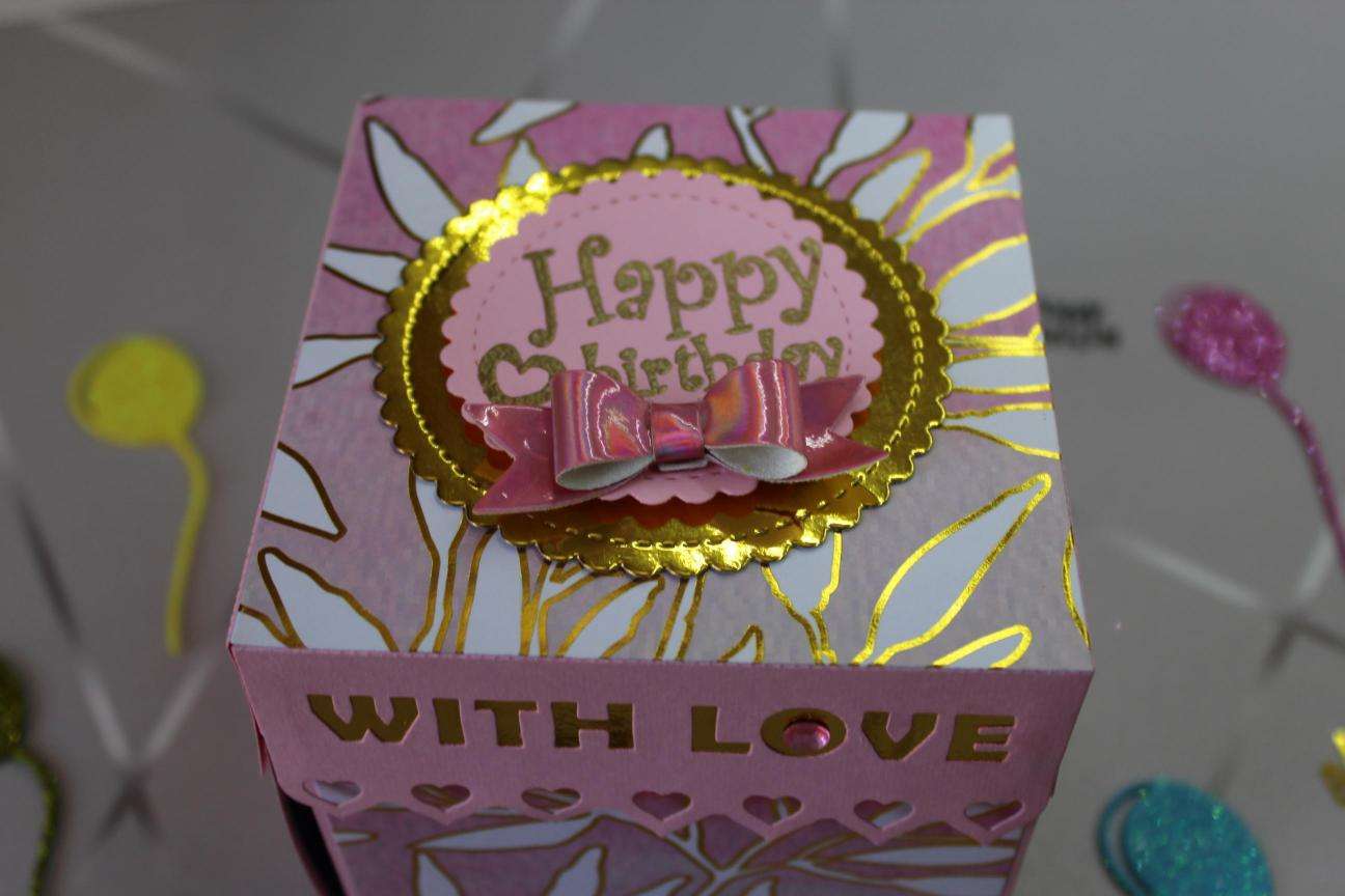 Handmade Birthday Explosion Box  2 Layers