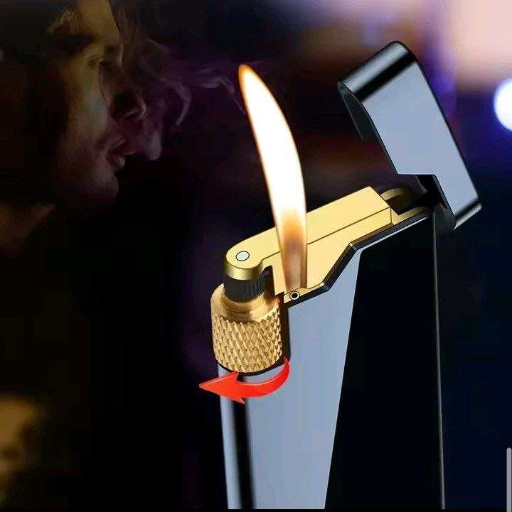 ولاعة غاز شعلة ترس جانبى