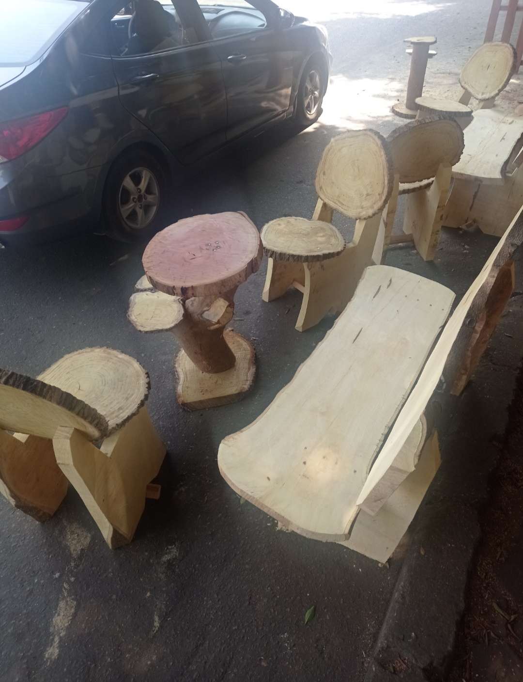 أطقم جلوس خشبية