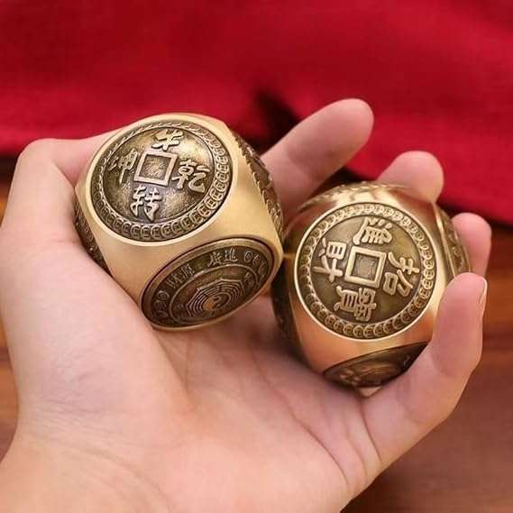 اداة دوارة من البرونز بستة وجوه لتخفيف التوتر-B0G1MT393S