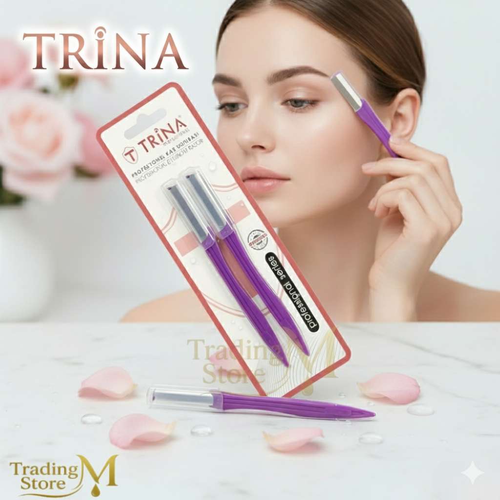 لبشره ناعمه وصافيه  بدون الم او مجهود شفرات الوجه Trina