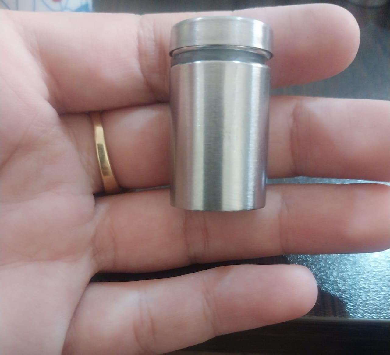 4 قطع) مثبتات فاصلة، مسامير فاصلة فضي - 16 × 25 مم-B0G2LP8BT4