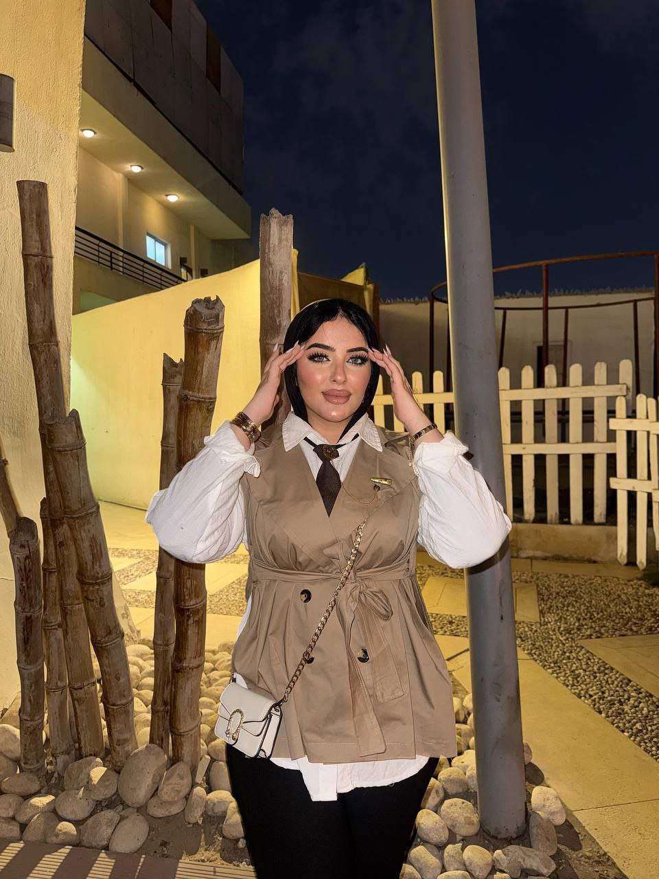 لونج بالطو بحزام