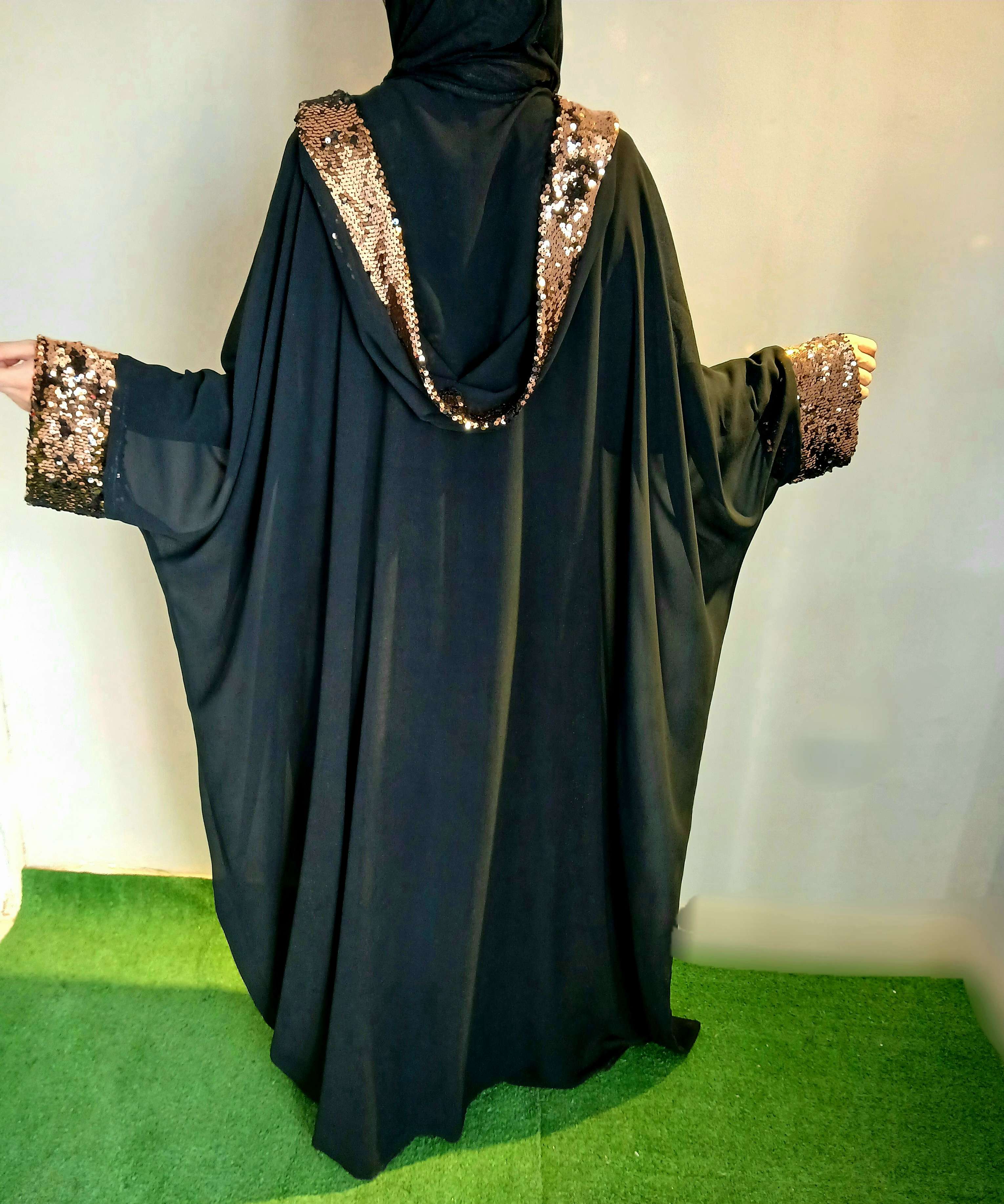 قفطان شيفون مطعم ترتر لامع