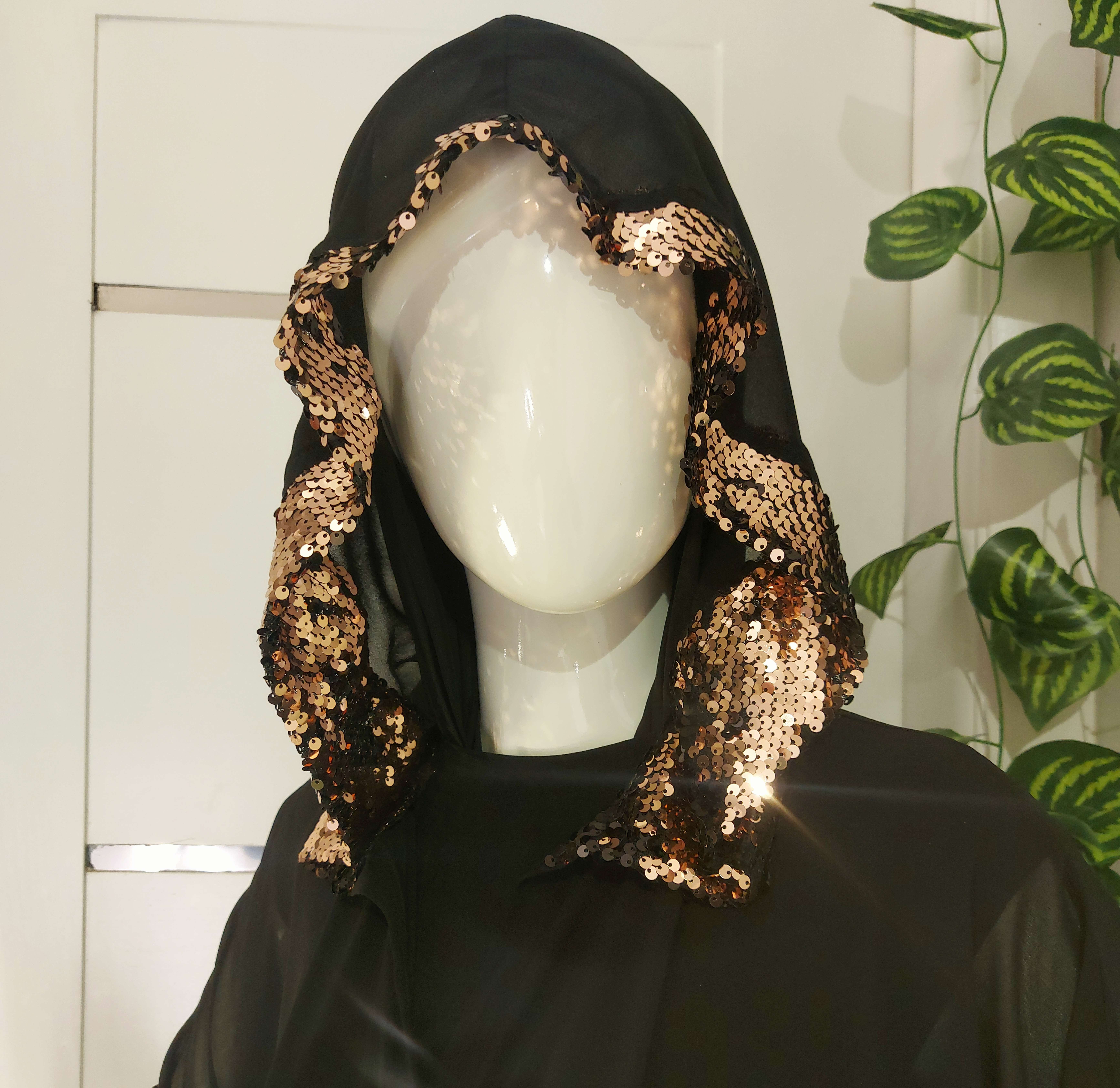 قفطان شيفون مطعم ترتر لامع