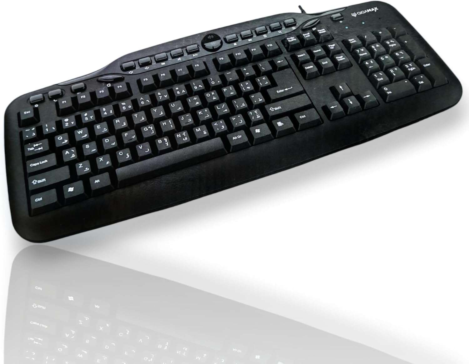 لوحة مفاتيح وسائط متعددة GM-7000 من جيجاماكس - USB سلكي