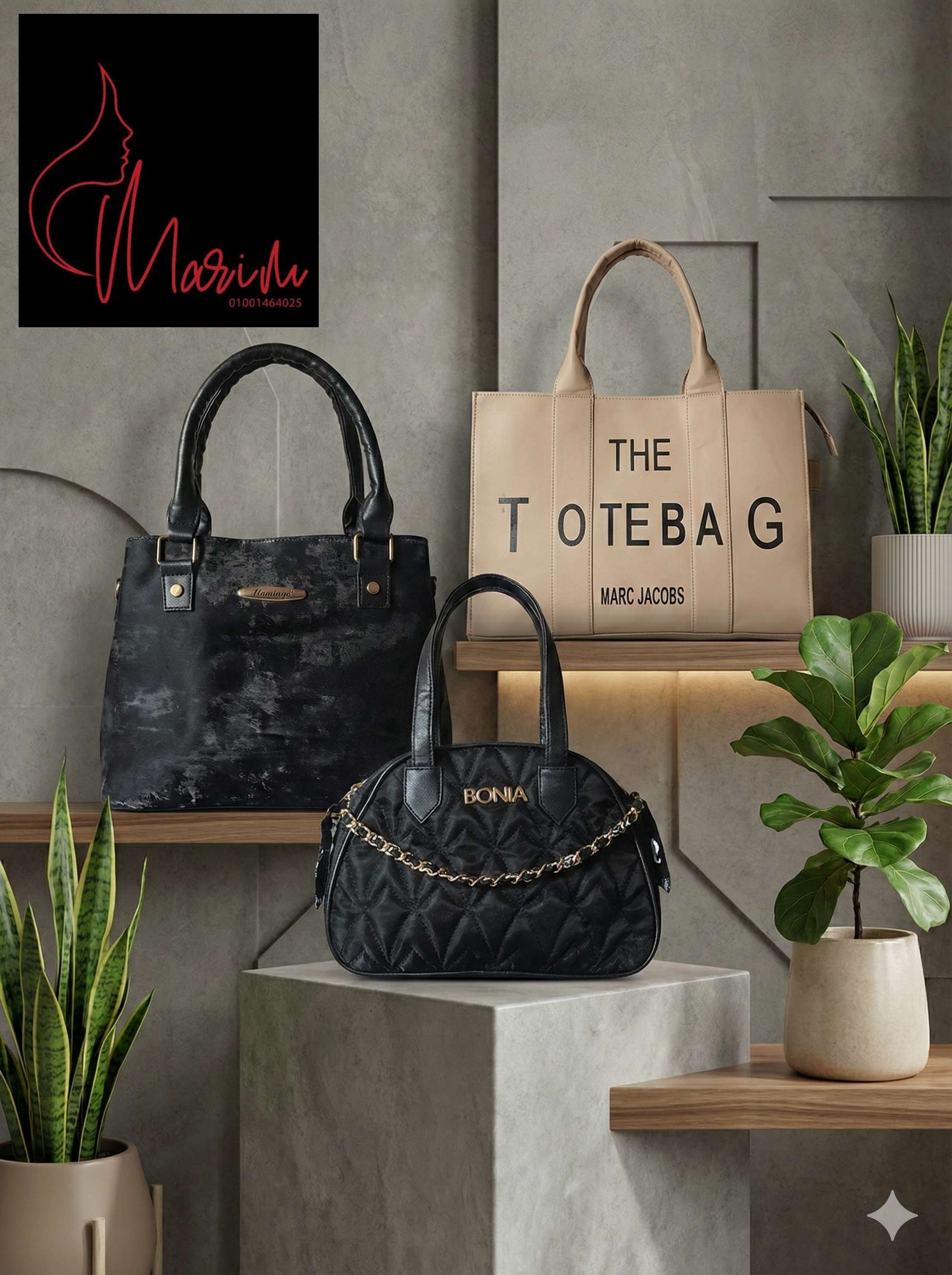 women bags  - حقائب نسائية  جلد وشمواه فوري