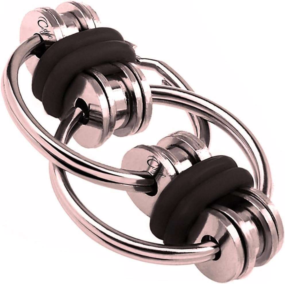 سلسلة مفاتيح قابلة للتقليب من- tress Relief Quiet Fidget -B0G4883HWN