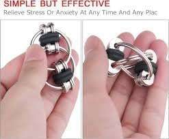 سلسلة مفاتيح قابلة للتقليب من- tress Relief Quiet Fidget -B0G4883HWN