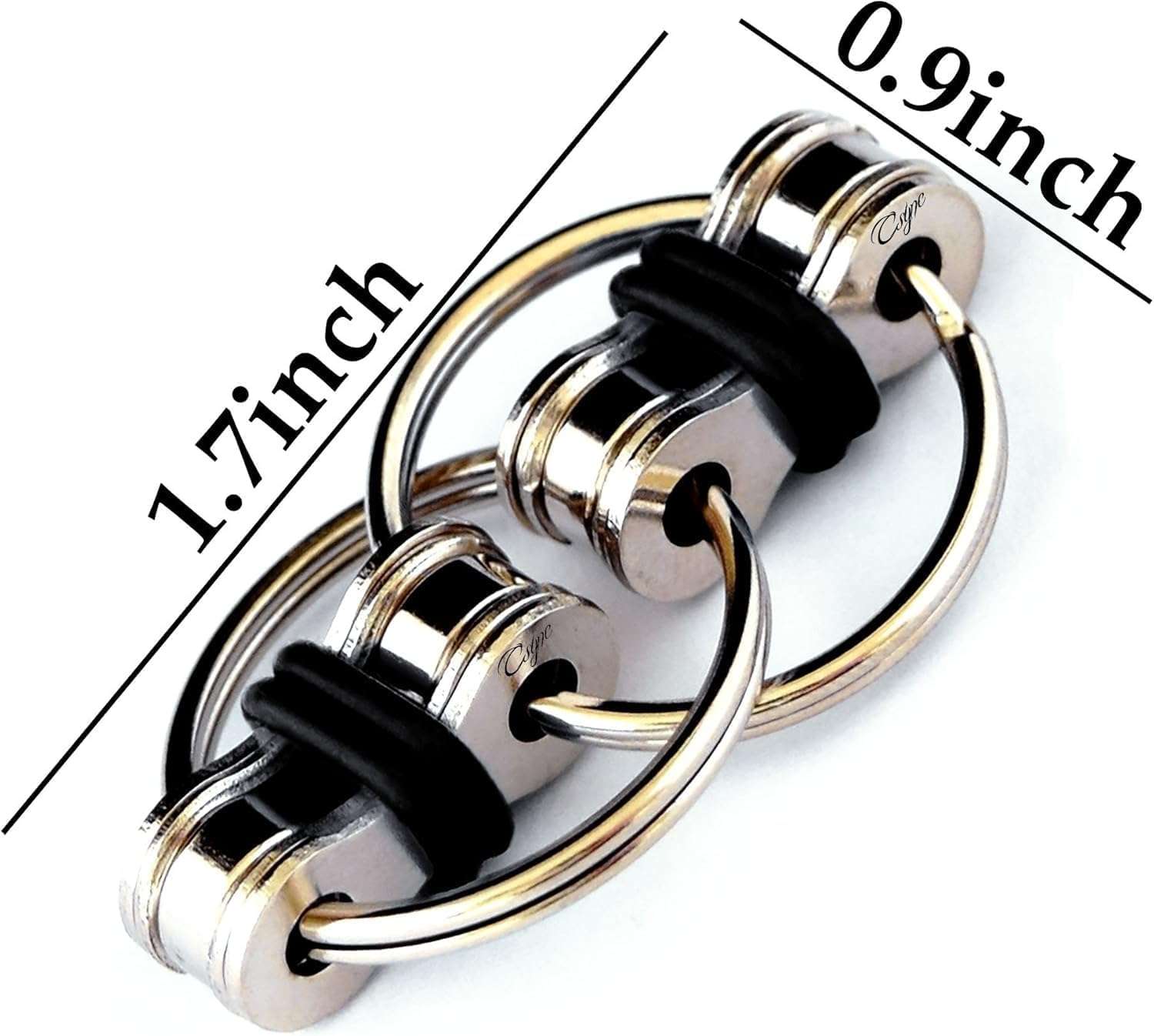 سلسلة مفاتيح قابلة للتقليب من- tress Relief Quiet Fidget -B0G4883HWN
