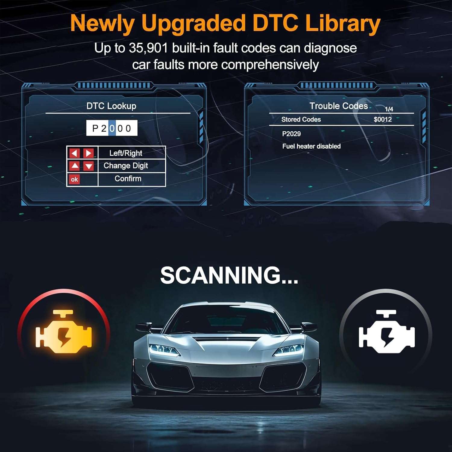 أداة تشخيص ماسح ضوئي للسيارات والشاحنات-B0G52RN31L