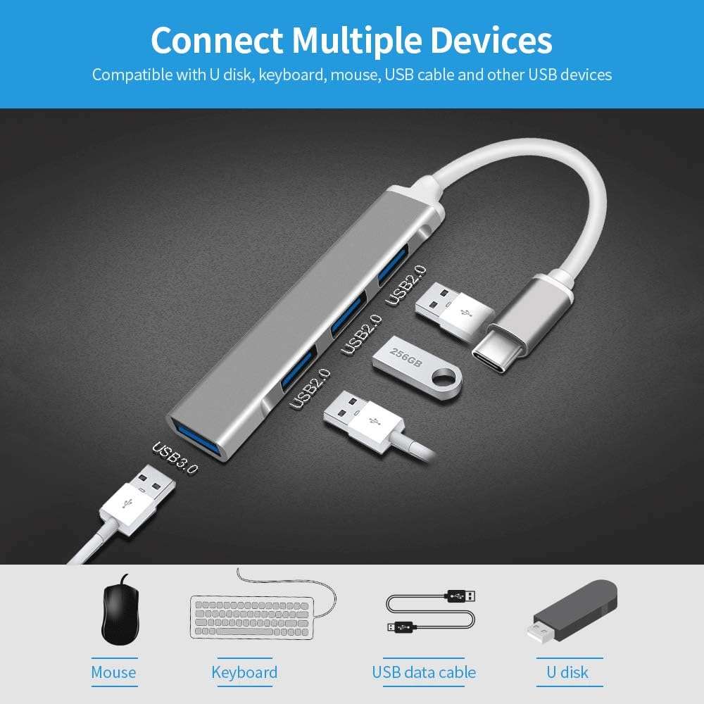 موزع USB C بـ4