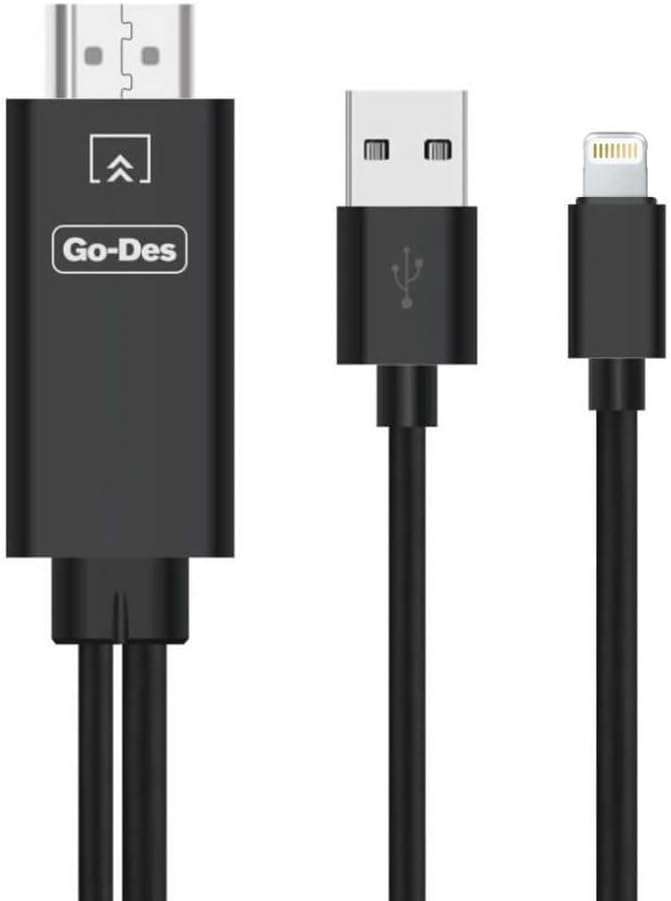 كابل لايتنينج إلى HDMI معتمد من آبل ومتوافق مع آيفون
