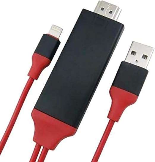 كابل لايتنينج إلى HDMI معتمد من آبل ومتوافق مع آيفون