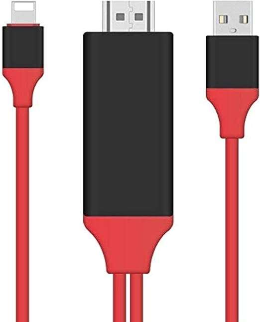 كابل لايتنينج إلى HDMI معتمد من آبل ومتوافق مع آيفون