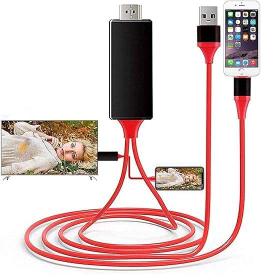 كابل لايتنينج إلى HDMI معتمد من آبل ومتوافق مع آيفون