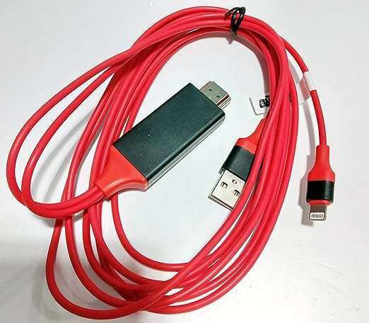 كابل لايتنينج إلى HDMI معتمد من آبل ومتوافق مع آيفون