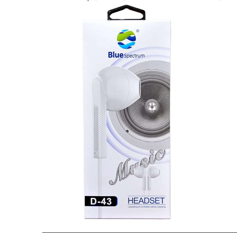 سماعات أذن هاند فرى سلكية من Blue Spectrum طراز D-43