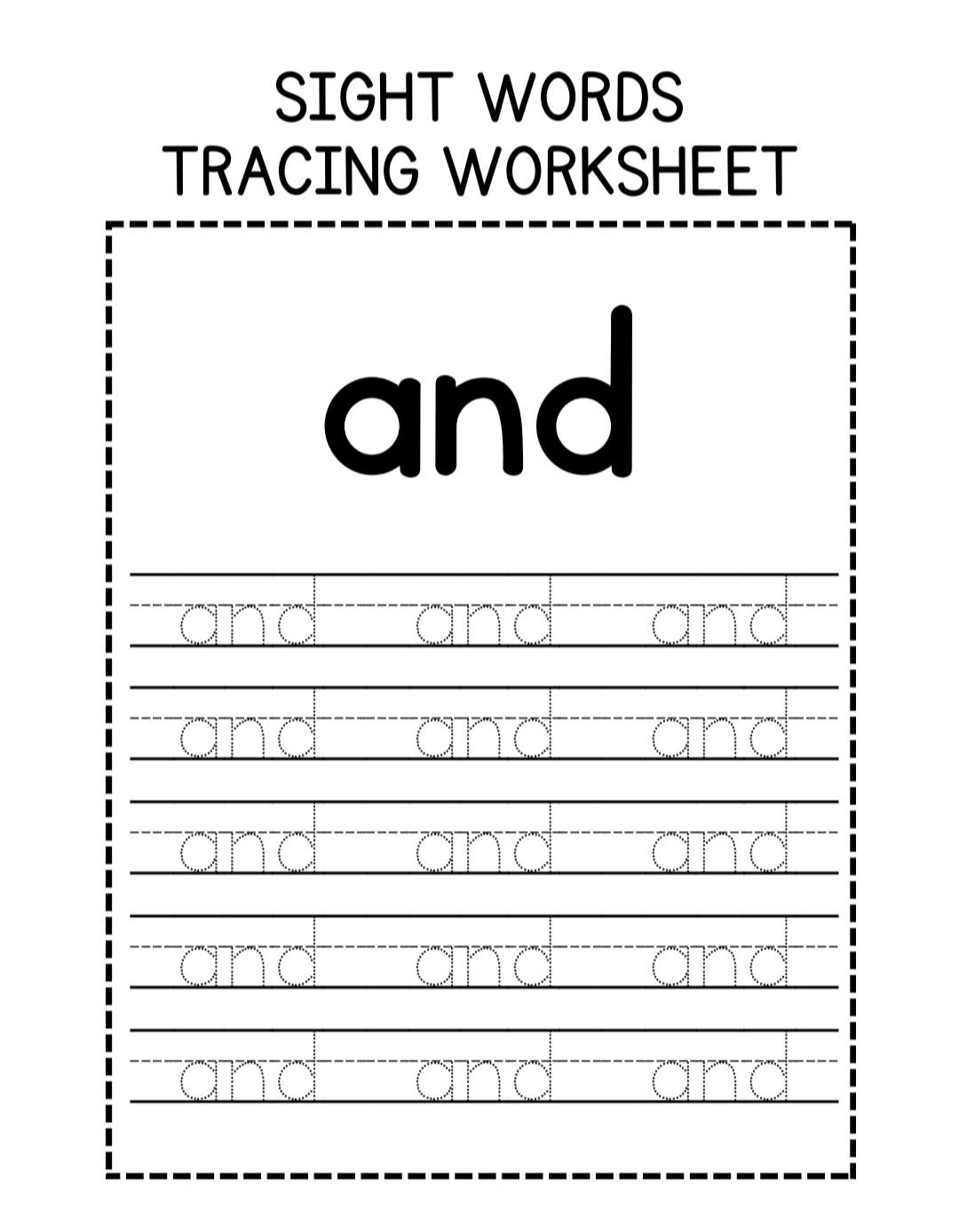 Tracing Worksheets for Kids | سيزما