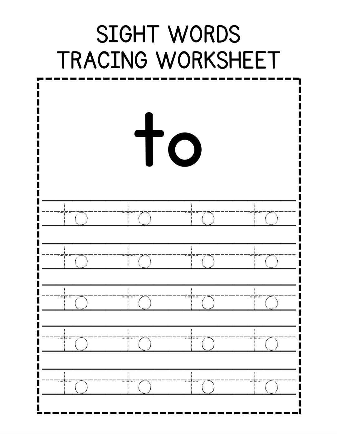 Tracing Worksheets for Kids | سيزما