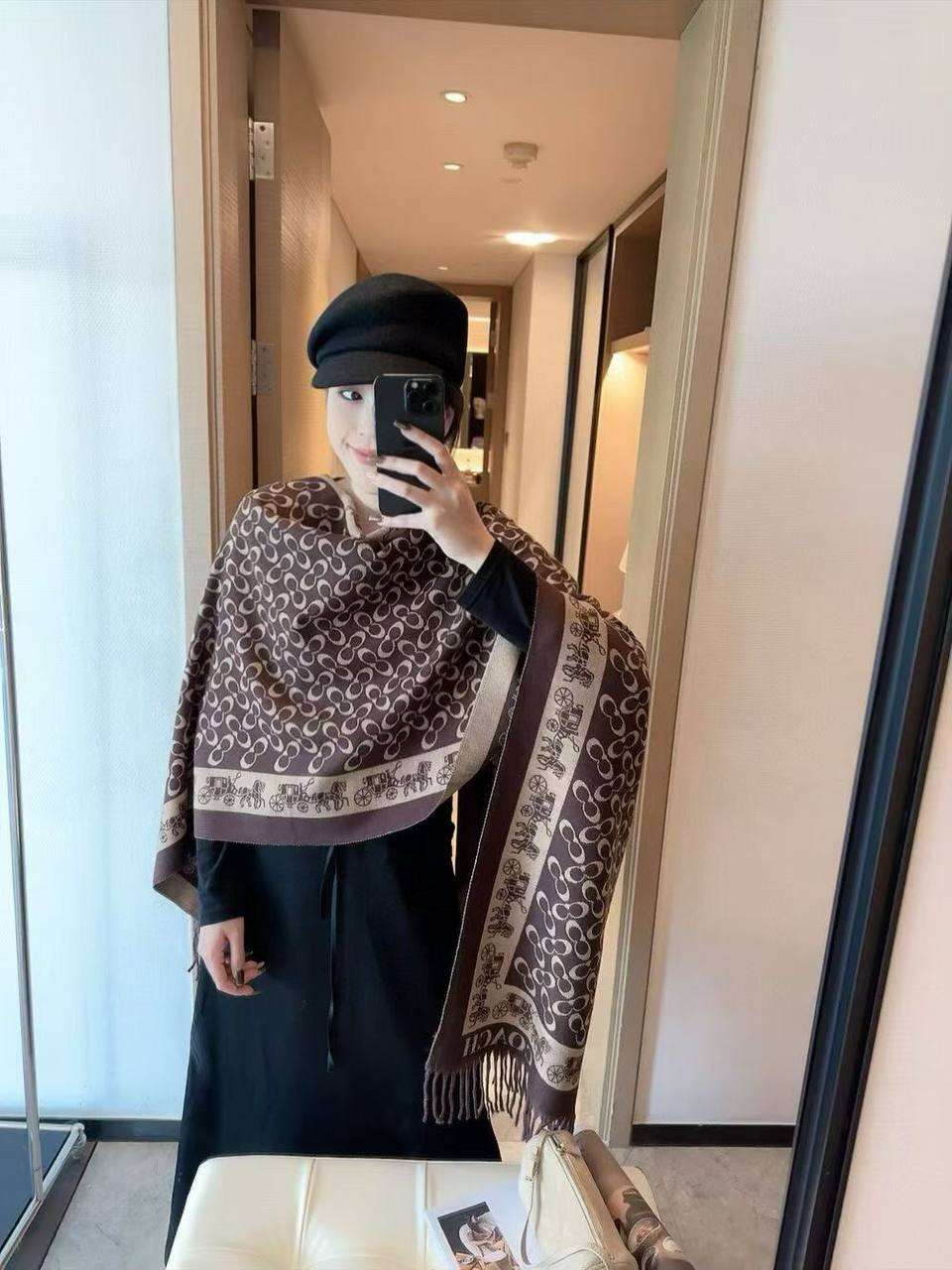 شال ميرور صوف ثقبل