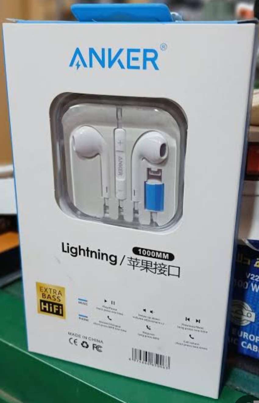 سماعة أذن هاندفرى سلكية من  Anker K12 مدخل  Lightning هاى كوبى