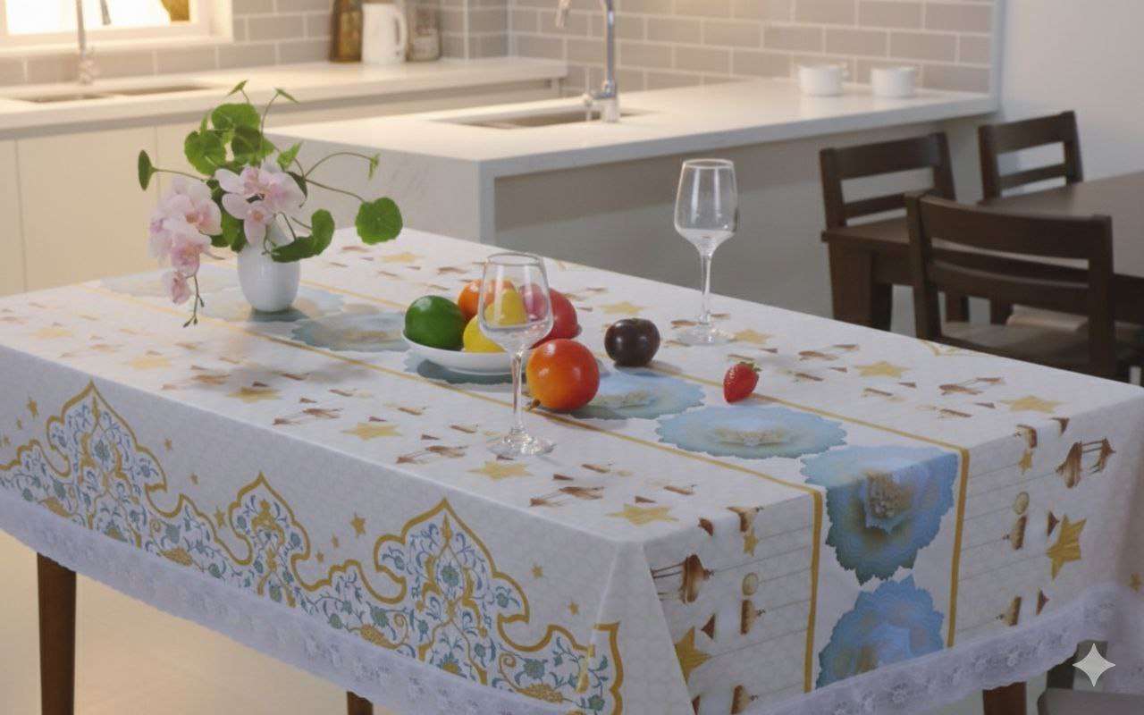 مفرش سفرة بأشكال رمضان