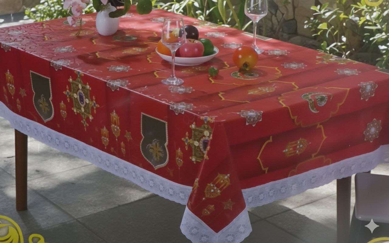 مفرش سفرة بأشكال رمضان