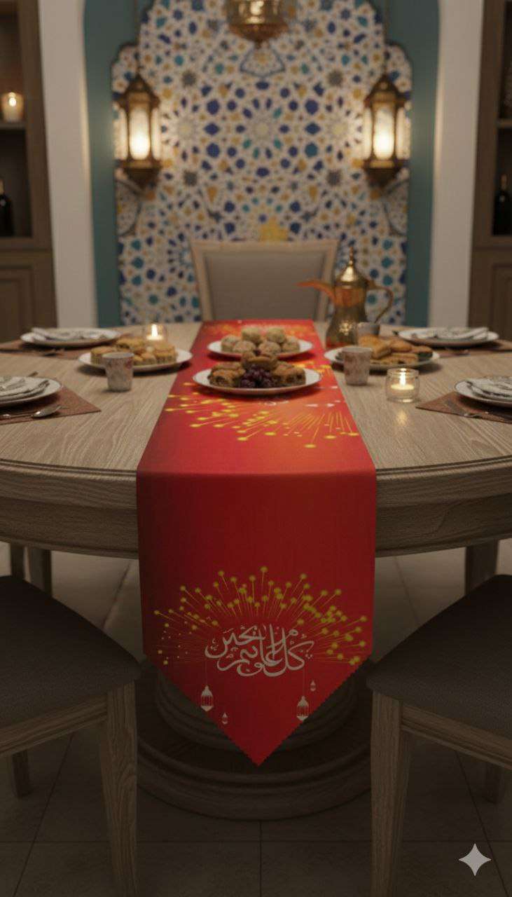 رانر سفرة بأشكال رمضان