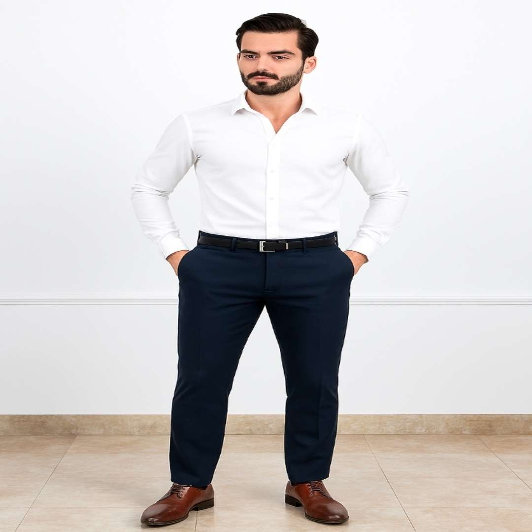 بنطلون كلاسيك رجالي Slim Fit،